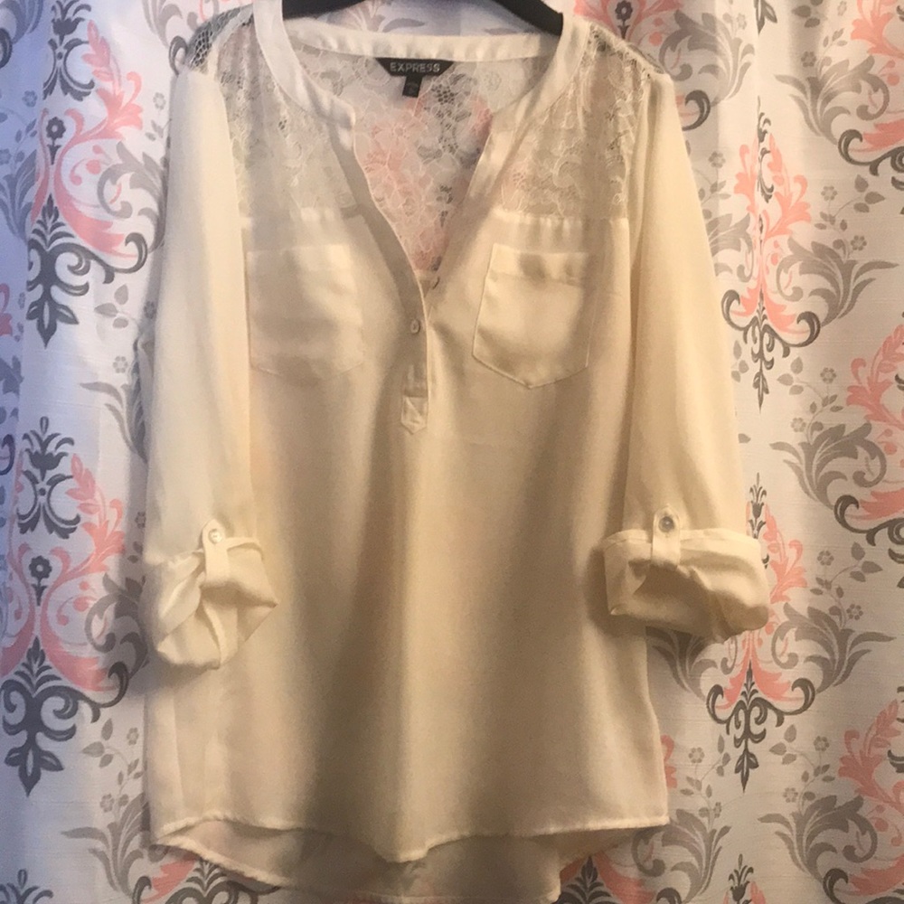 Cream Express blouse